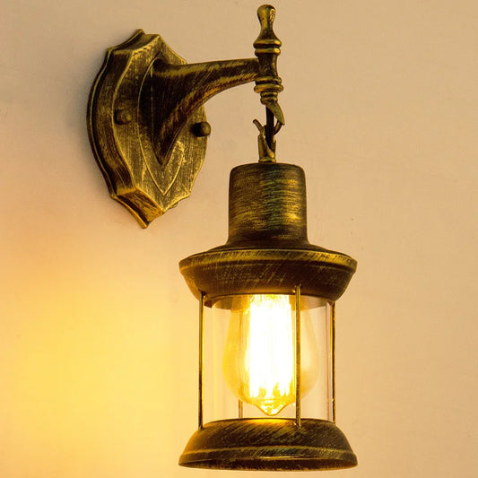 Rustic Industrial American Loft Wall Lamp – Vintage Charm for Your Space.