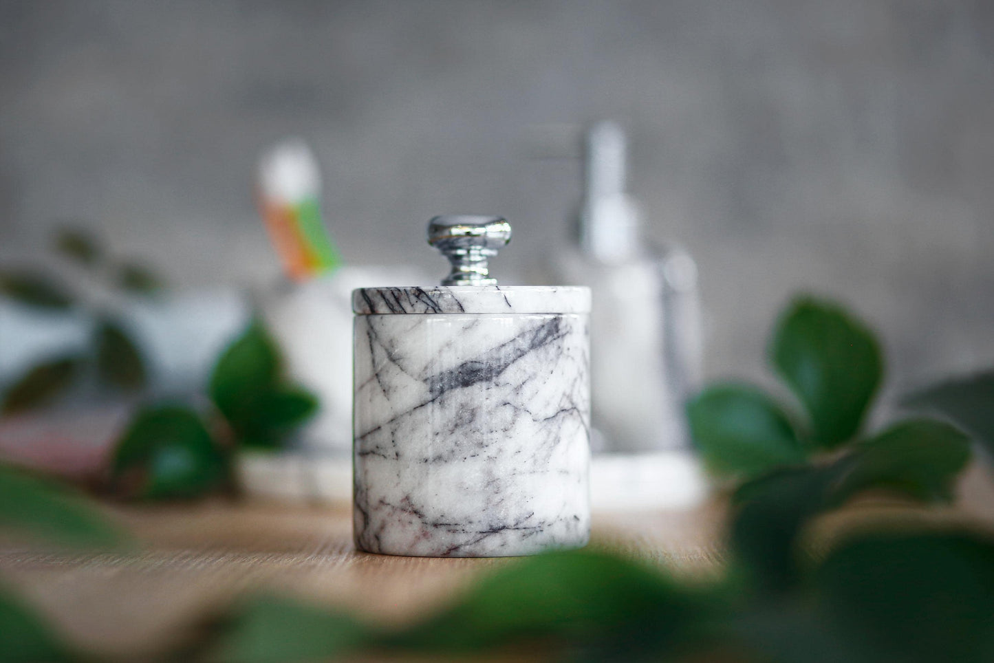 Valeria 5-Piece Marble Bathroom Set